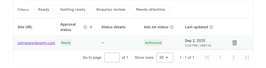 AdSense Timestamp