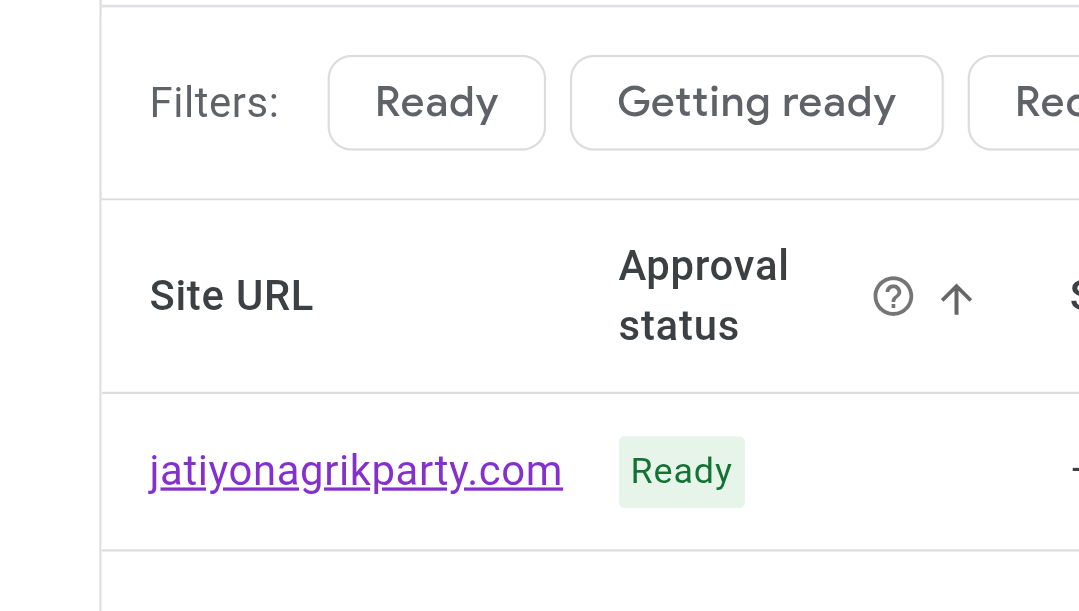 AdSense Approved Timestamp